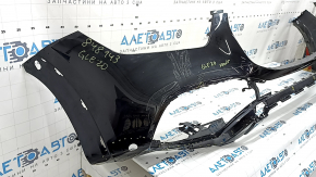 Бампер передний голый Mercedes W167 GLE 350 450 20-23 под парктроники, черный, примят, трещины, сломаны крепления, незаводские отверстия