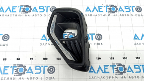 Grilă bara față stânga Ford Escape MK4 23-25 negru lucios sub proiectoarele de ceață cu ornament cromat