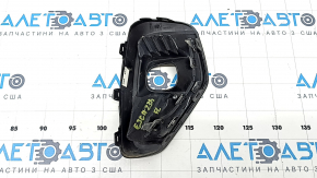 Решетка переднего бампера левая Ford Escape MK4 23-26 черный глянец с хром молдингом, под ПТФ