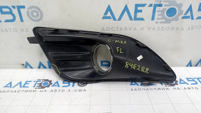 Ramă proiectoare ceață stânga față pentru Ford C-max MK2 13-18 SUA cu inel cromat, zgârieturi