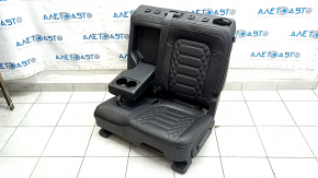 Заднее сидение левое Ford Escape MK4 23-26 без airbag, механическое, кожа черная, с перфорацией, с подлокотником, с ремнем, примято
