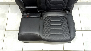 Заднее сидение левое Ford Escape MK4 23-26 без airbag, механическое, кожа черная, с перфорацией, с подлокотником, с ремнем, примято