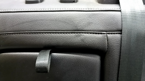 Заднее сидение левое Ford Escape MK4 23-26 без airbag, механическое, кожа черная, с перфорацией, с подлокотником, с ремнем, примято
