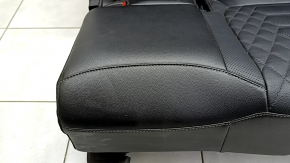 Заднее сидение левое Ford Escape MK4 23-26 без airbag, механическое, кожа черная, с перфорацией, с подлокотником, с ремнем, примято