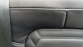 Заднее сидение левое Ford Escape MK4 23-26 без airbag, механическое, кожа черная, с перфорацией, с подлокотником, с ремнем, примято
