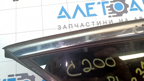 Форточка глухое стекло задняя левая Chrysler 200 15-17 хром, царапины на хроме, царапины на стекле
