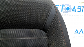 Пассажирское сидение Honda CRV 23-26 без airbag, механическое, подогрев, ткань черная с оранжевой строчкой, Sport, под химчистку