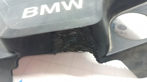 Накладка двигателя BMW X5 F15 16-18 plug-in сломаны крепления, поплавлена