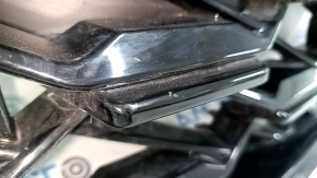 Решетка радиатора grill в сборе Honda CRV 23-26 HEV с черным глянцевым молдингом, тычки, песок