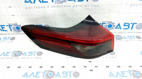 Lampă exterioară stângă cu halogen + LED pentru Nissan Rogue 21-24, fabricată în SUA, zgârieturi