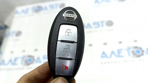 Ключ Nissan Rogue 21-22 S, 3 кнопки, хром, царапины, окислено жало