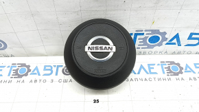 Подушка безопасности airbag в руль водительская Nissan Rogue 21-22 черная, тип 1, царапины
