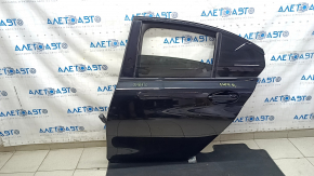 Ansamblu ușă spate stânga BMW 3 G20 19-24 fără cheie, negru 475, mulaje negru lucios, zgârieturi