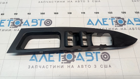 Накладка управления стеклоподъемниками передняя левая Ford Fusion mk5 13-20 черный глянец, затерта
