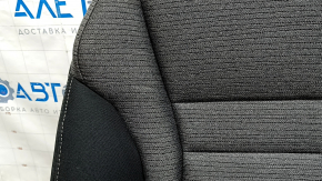 Пассажирское сидение Nissan Rogue 21-22 без airbag, механическое, ткань черно-серая US built, примято, под химчистку