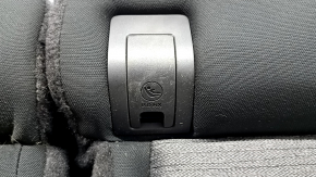 Подушка заднего ряда сидений 2 ряд Nissan Rogue 21-22 ткань черно-серая без накладок, примята, царапины на пластике