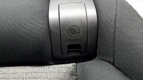 Подушка заднего ряда сидений 2 ряд Nissan Rogue 21-22 ткань черно-серая без накладок, примята, царапины на пластике
