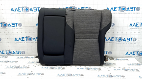 Spătar banchetă stânga spate, al doilea rând, Nissan Rogue 21-22, material textil negru și gri, fabricat în SUA, cu centură neagră, necesită curățare, lovit