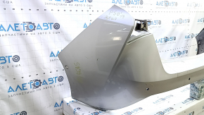 Бампер задний голый Toyota Prius 50 19-22 под парктроники и PMA, серебро, царапины, примят, треснут