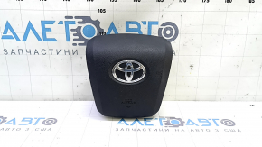 Подушка безопасности airbag в руль водительская Toyota Prius 50 16-22 черная, ржавый пиропатрон
