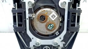 Подушка безопасности airbag в руль водительская Toyota Prius 50 16-22 черная, ржавый пиропатрон