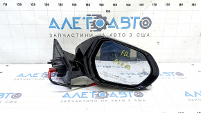 Зеркало боковое правое в сборе Toyota Prius 50 16-20 6 пинов, BSM, серебро, в клее
