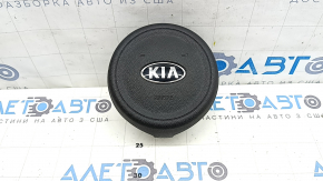Подушка безопасности airbag в руль водительская Kia Optima 16-20 черная, царапина