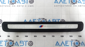 Ornament prag exterior față stânga pentru BMW 3 G20 19-24, cromat, inscripție M, zgârieturi