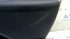 Panou decorativ ușă, față dreapta, Toyota Prius 50 16-22, negru cu inserție gri, cu cotieră, zgârieturi