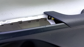 Panou decorativ ușă, față dreapta, Toyota Prius 50 16-22, negru cu inserție gri, cu cotieră, zgârieturi