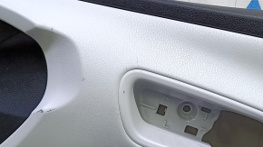 Panou decorativ ușă, față dreapta, Toyota Prius 50 16-22, negru cu inserție gri, cu cotieră, zgârieturi