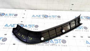 Обшивка двери багажника левая Toyota Prius 50 16-22 черная, под шторку