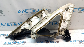 Накладка задней стойки верхняя правая Ford Fusion mk5 17-19 серая с черной накладкой, 2 части
