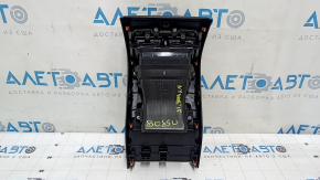 Ornamente console centrale spate pentru Lexus NX200t NX300h 15-17, negre, cu deflector, zgârieturi