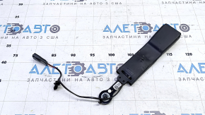 Защелка водительского ремня Ford Fusion mk5 17-20 черная, с датчиком, надорван кожух