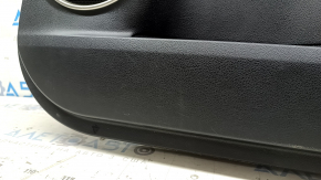 Panou ușă dreapta față pentru Lexus NX200t NX300h 15-17, piele neagră cu inserții bej, ornamente din lemn, cotieră din piele neagră, zgârieturi