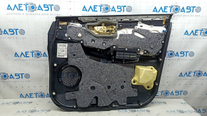 Panou ușă stânga față pentru Lexus NX200t NX300h 15-17, negru cu inserție bej, cotieră din piele neagră, scaun cu memorie, ornamente din lemn, necesită curățare, zgârieturi