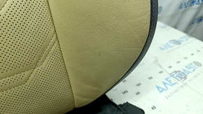 Обшивка водительского сидения верхняя Lexus NX300 NX300h 15-17 кожа черно-бежевая, Base, с подогревом, под вентиляцию, тип 2, под чистку