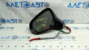 Ansamblu oglindă retrovizoare stânga pentru Lexus NX200t NX300h 15-17, 13 pini, semnalizator, reglare automată a intensității luminii, încălzit, BSM, roșu, zgârieturi pe plastic