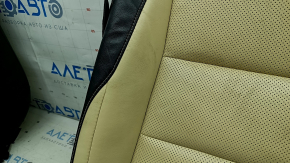 Обшивка пассажирского сидения нижняя Lexus NX300 NX300h 15-17 кожа черно-бежевая, Base, с подогревом, под вентиляцию, тип 2, под химчистку