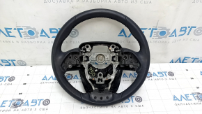 Руль голый Toyota Prius 50 16-22 кожа черный, тычки, потертости