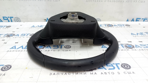 Руль голый Toyota Prius 50 16-22 кожа черный, тычки, потертости
