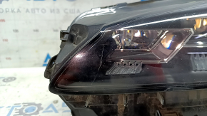 Фара передняя левая в сборе Lexus NX200t NX300h 15-17 LED, три линзы, потертости, царапины