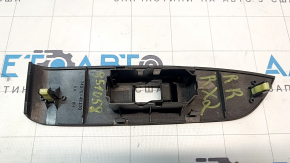 Накладка управления стеклоподъемником задняя правая Lexus RX300 RX330 RX350 RX400h 04-08 серая, царапины