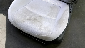 Водительское сидение Toyota Prius 50 19-22 без airbag, ткань, черно-серое, механическое, без подголовника, под химчистку