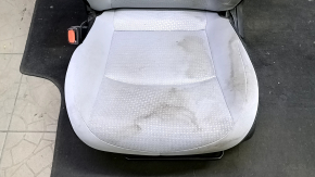 Водительское сидение Toyota Prius 50 19-22 без airbag, ткань, черно-серое, механическое, без подголовника, под химчистку