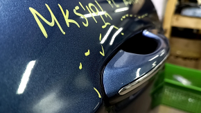 Дверь в сборе передняя левая Ford Fusion mk5 13-20 синий FT, тычки
