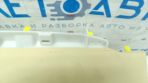 Накладка передней панели правая Lexus NX200t NX300 NX300h 15-17 кожа бежевая, без дефлектора, под химчистку