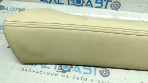 Накладка передней панели правая Lexus NX200t NX300 NX300h 15-17 кожа бежевая, без дефлектора, под химчистку