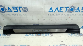 Prag ușă stânga față pentru Lexus NX200t NX300 NX300h 15-21 negru, cromat, bara de protecție cromată